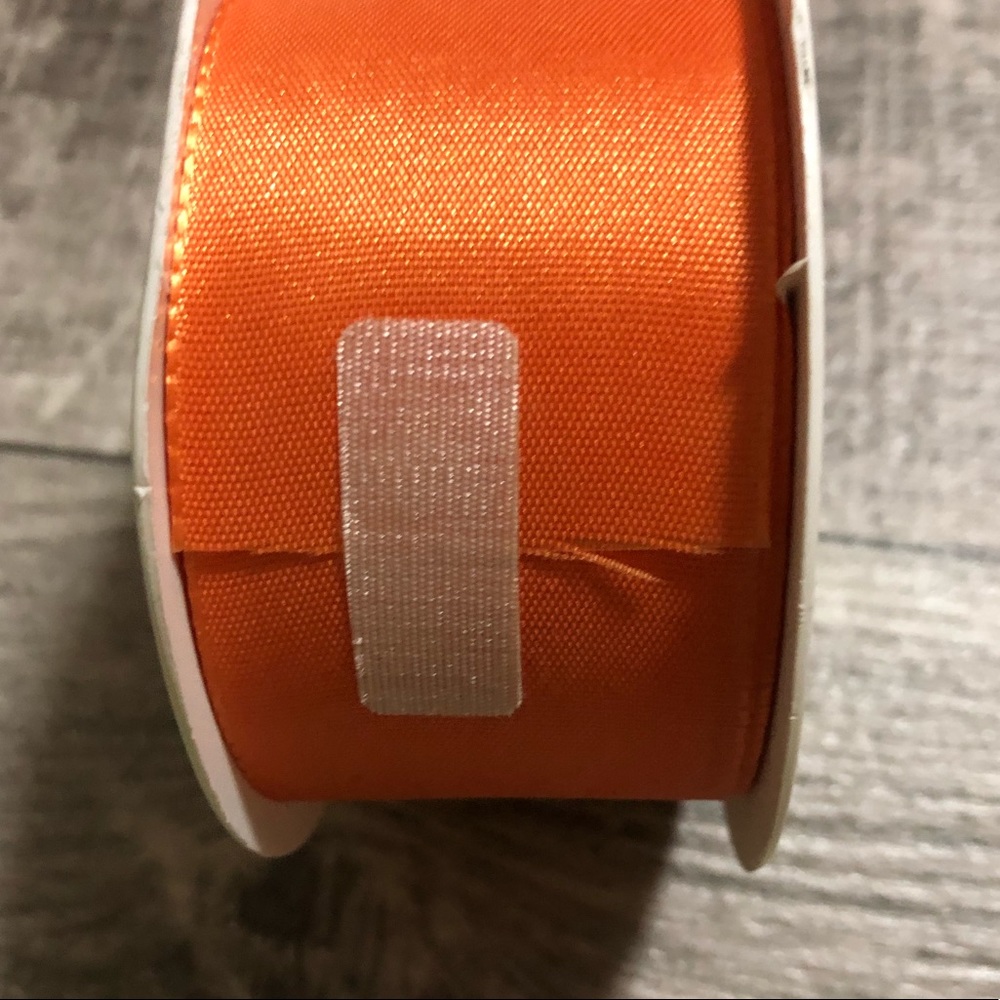 Offray Lot of 4 & 1 Michaels Craft Ribbon Spools (3) NWT & (2) Pre-Owned Orange - Picture 2 of 15